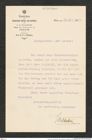 Nachlass Franz Steindachner, Brief von Richard von Wettstein an Franz Steindachner (23.12.1910), Inv.Nr. 590.03, Seite 1